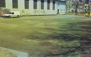 Umgestaltung der Außenanlagen der Pohlandschule in Dresden 1994