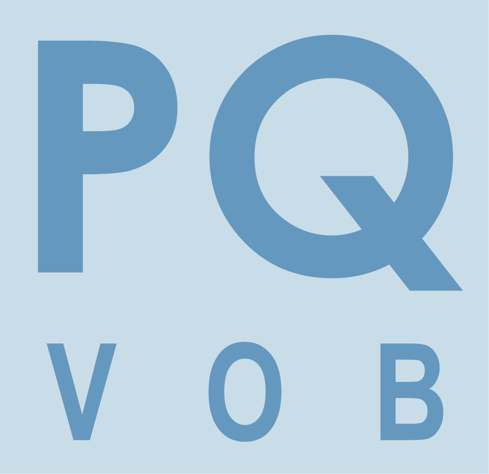 Logo für „PQ – Qualifizierung“ Logo für "Präqualifizierung (PQ)"