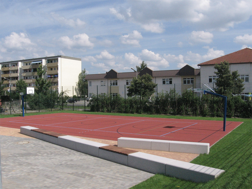 Ansicht des Kunsttoffplatzes der Freizeitsportanlage Emil-Schemmel-Straße in Heidenau 2009